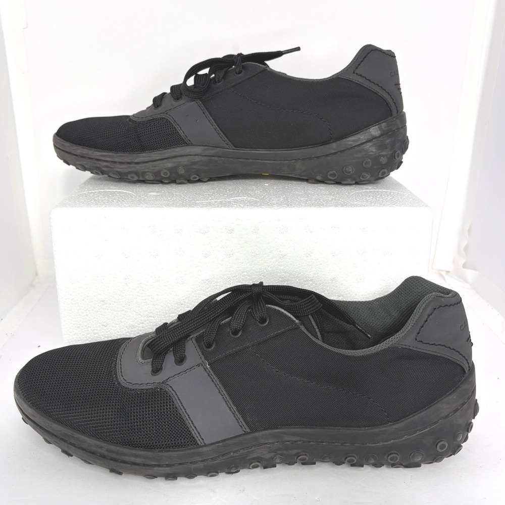 Luxury Car Shoe Mens sz 10 Black Bicolour‎ fabric moulded rubber pebbled sole